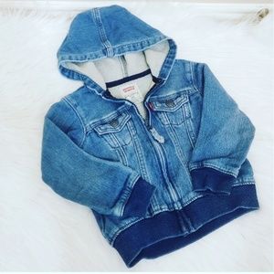 Levi's Strauss Hooded Jean Jacket toddler 24months